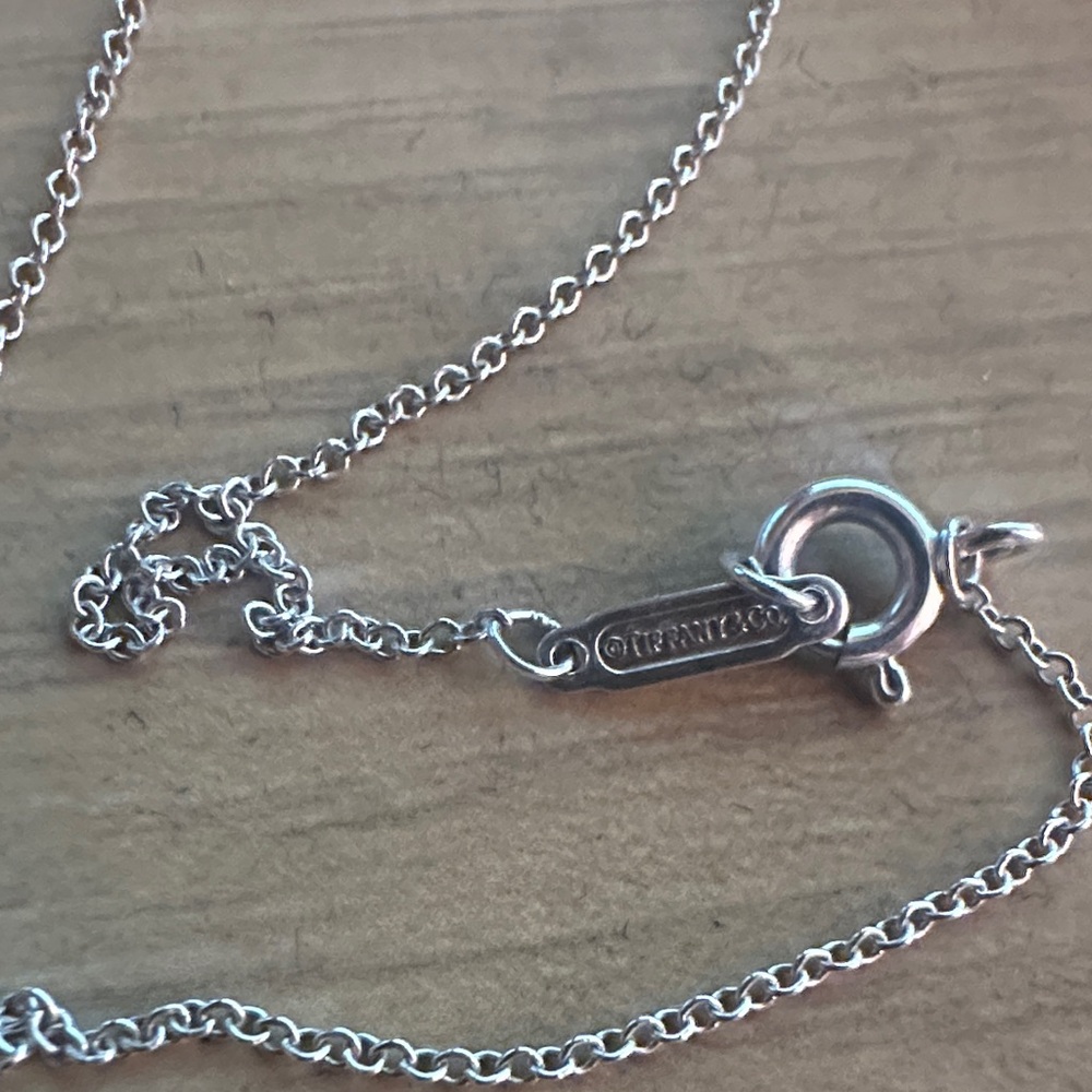 Tiffany & Co. Silver Heart Tag Necklace with Blue Box - Picture 6 of 6